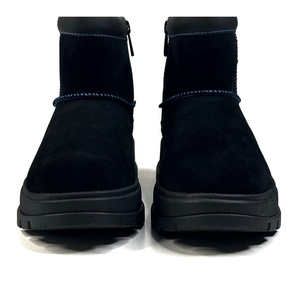 Koolaburra by UGG Koola Mini Hybrid Waterproof Black Suede Boots Womens 6 New - Picture 3 of 11